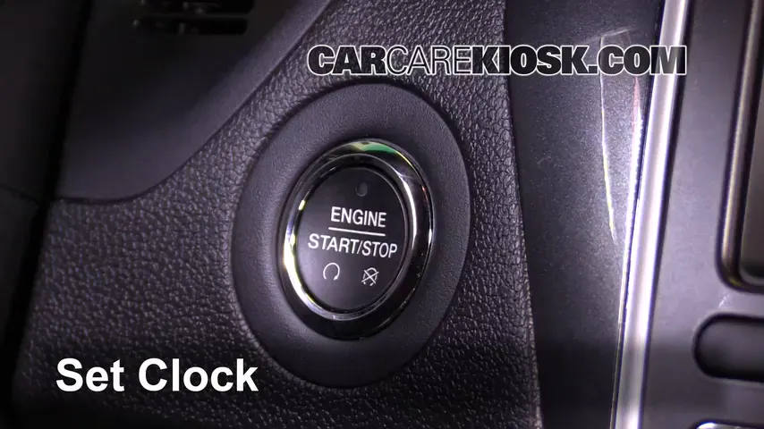2016 Ford Explorer Limited 2.3L 4 Cyl. Turbo Reloj Fijar hora de reloj